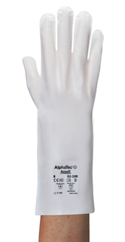 02-100 Ansell® AlphaTec® 2.5-mil 5-Layer LLDPE Laminated Highly Chemical-Resistant Gloves